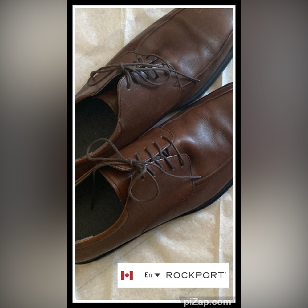 Classic Brown Leather Men's Rockport Shoes
